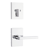 Kwikset Halifax Lever Single Cylinder Interior Trim with Rectangular Rose Kwikset