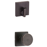 Kwikset Pismo Knob Single Cylinder Interior Trim with Square Rose Kwikset