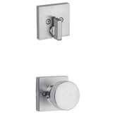 Kwikset Pismo Knob Single Cylinder Interior Trim with Square Rose