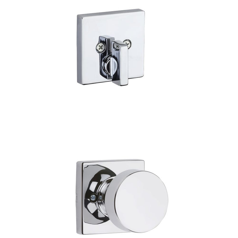 Kwikset Pismo Knob Single Cylinder Interior Trim with Square Rose Kwikset