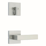 Kwikset Singapore Lever Single Cylinder Interior Trim with Square Rose Kwikset