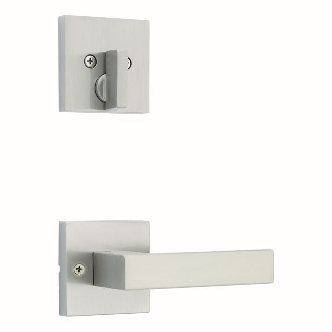 Kwikset Singapore Lever Single Cylinder Interior Trim with Square Rose Kwikset