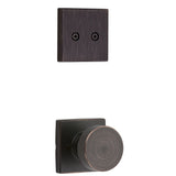 Kwikset Pismo Knob Dummy Interior Trim with Square Rose