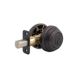 Kwikset Double Cylinder Deadbolt SmartKey with 6AL Latch and STRKP Strike Pack which includes Square Corner, Round Corner and 5303 Round Corner Full Lip Strikes Kwikset