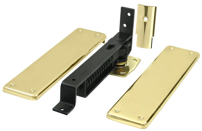 Deltana Spring Hinge; Double Action with Solid Brass Cover Plates; Deltana