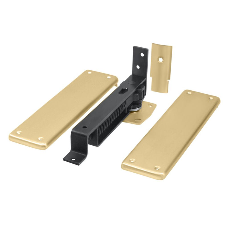 Deltana Spring Hinge; Double Action with Solid Brass Cover Plates; Deltana