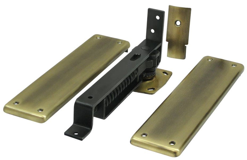 Deltana Spring Hinge; Double Action with Solid Brass Cover Plates; Deltana