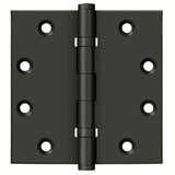 Deltana DSB45B 4-1/2" x 4-1/2" Square Hinge; Ball Bearings; Deltana