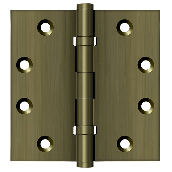 Deltana DSB45B 4-1/2" x 4-1/2" Square Hinge; Ball Bearings; Deltana