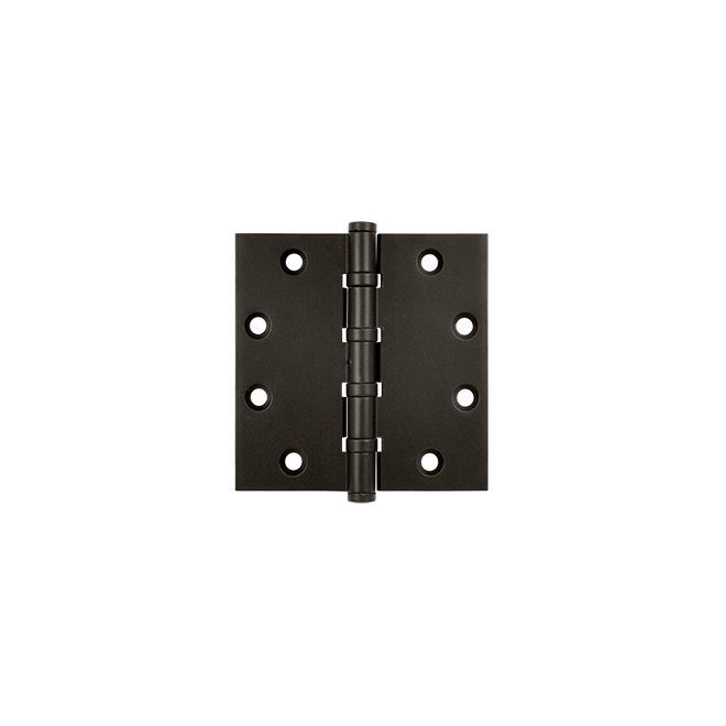 Deltana DSB45NB 4-1/2" x 4-1/2" Square Hinge; Ball Bearings; Deltana