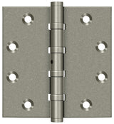 Deltana DSB45NB 4-1/2" x 4-1/2" Square Hinge; Ball Bearings; Deltana