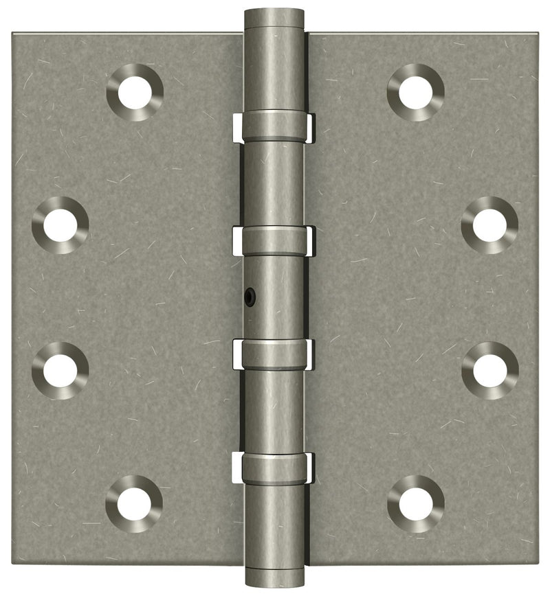 Deltana DSB45NB 4-1/2" x 4-1/2" Square Hinge; Ball Bearings; Deltana