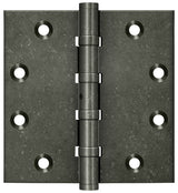 Deltana DSB45NB 4-1/2" x 4-1/2" Square Hinge; Ball Bearings; Deltana