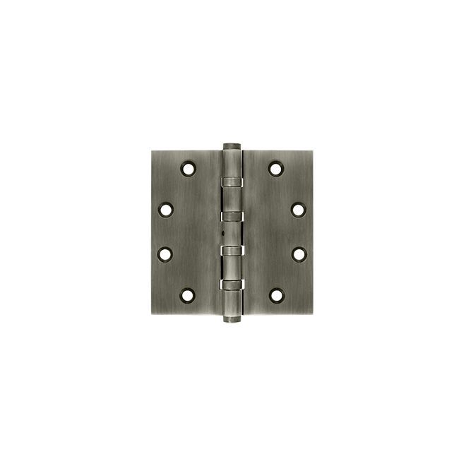 Deltana DSB45NB 4-1/2" x 4-1/2" Square Hinge; Ball Bearings; Deltana