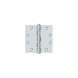 Deltana DSB45NB 4-1/2" x 4-1/2" Square Hinge; Ball Bearings; Deltana