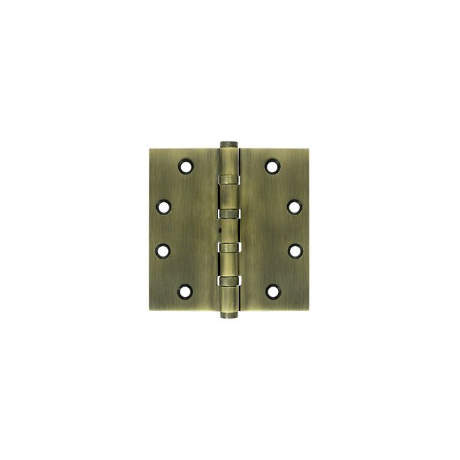 Deltana DSB45NB 4-1/2" x 4-1/2" Square Hinge; Ball Bearings; Deltana