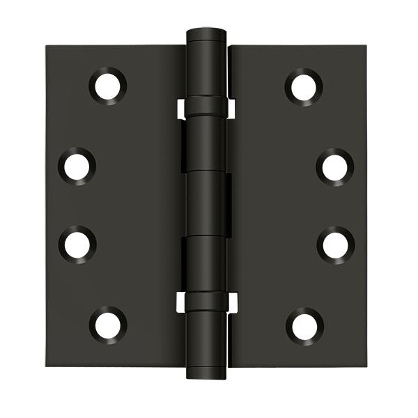 Deltana DSB4B 4" x 4" Square Hinge; Ball Bearings; Deltana