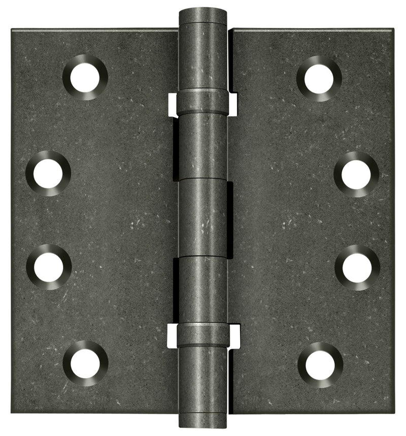 Deltana DSB4NB 4" x 4" Square Hinge; Ball Bearings; Deltana