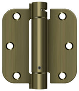 Deltana 3-1/2" x 3-1/2" x 5/8" Spring Hinge; Deltana