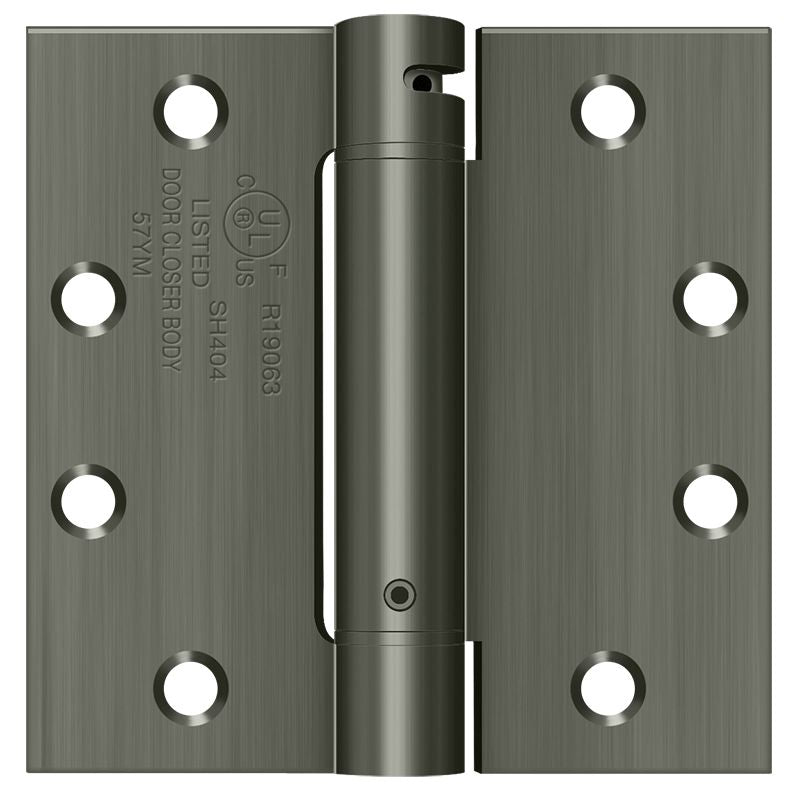 Deltana 4-1/2" x 4-1/2" Spring Hinge; Deltana