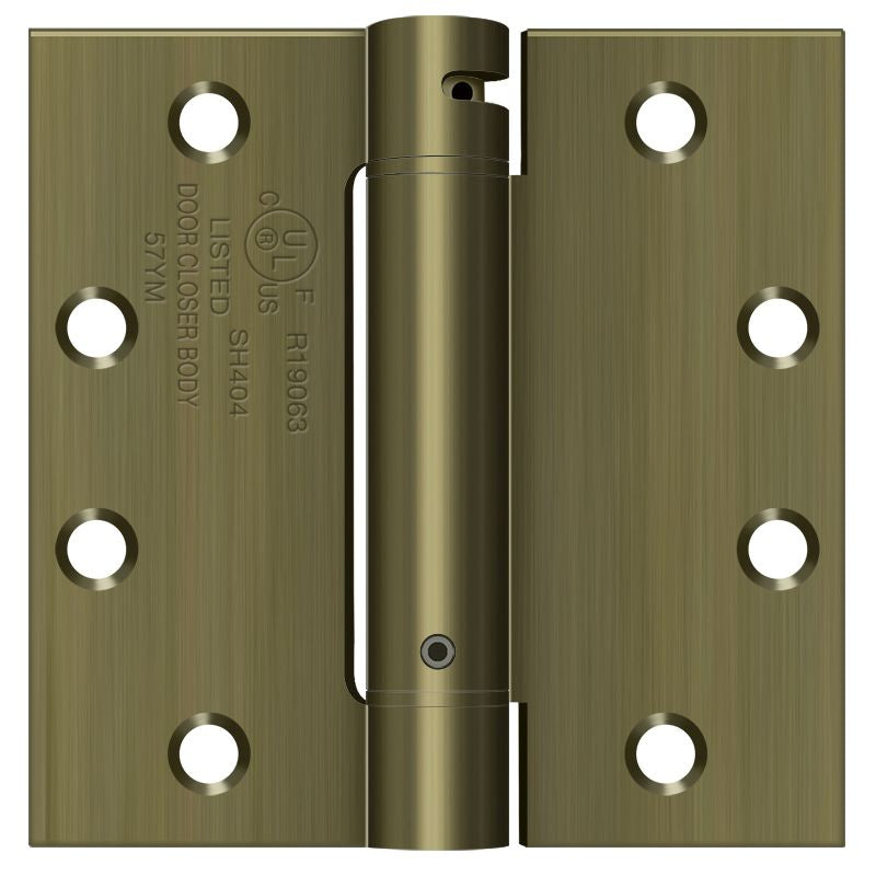 Deltana 4-1/2" x 4-1/2" Spring Hinge; Deltana