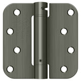 Deltana 4" x 4" 5/8" Radius Spring Hinge; Deltana