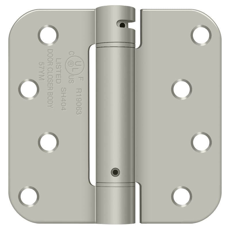 Deltana 4" x 4" 5/8" Radius Spring Hinge; Deltana