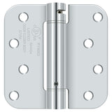 Deltana 4" x 4" 5/8" Radius Spring Hinge; Deltana