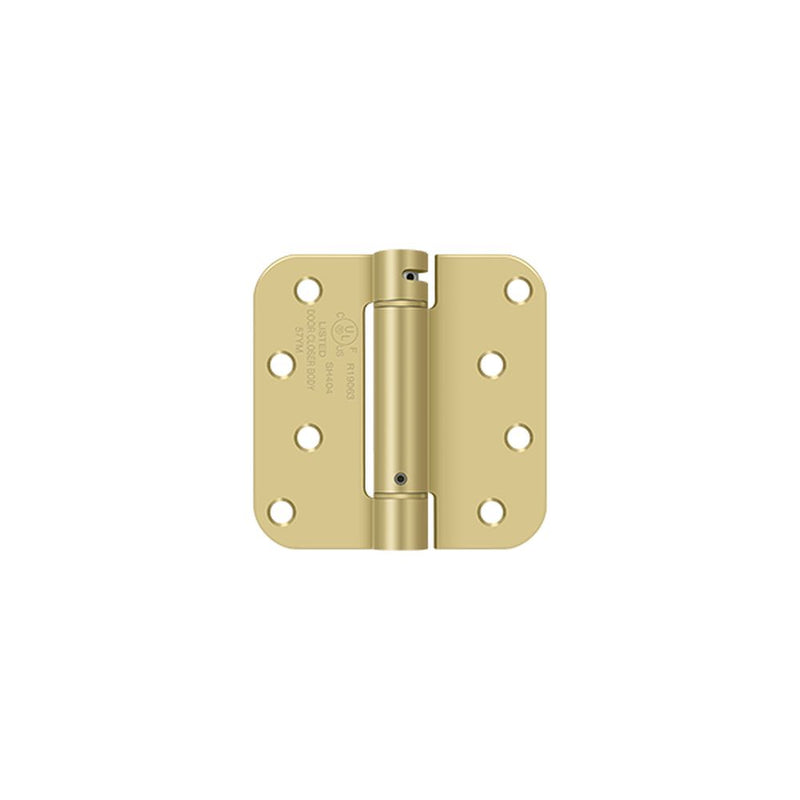 Deltana 4" x 4" 5/8" Radius Spring Hinge; Deltana