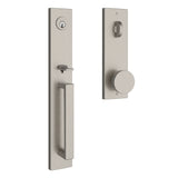 Baldwin Reserve Emergency Egress Santa Cruz Handleset with Contemporary Knob and Contemporary Square Escutcheon with 6AL Latch and Dual Strike Baldwin Reserve