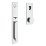 Baldwin Reserve Emergency Egress Santa Cruz Handleset with Contemporary Knob and Contemporary Square Escutcheon with 6AL Latch and Dual Strike Baldwin Reserve