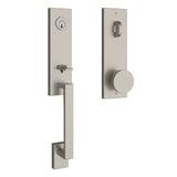 Baldwin Reserve Emergency Egress Seattle Handleset with Contemporary Knob and Contemporary Square Escutcheon with 6AL Latch and Dual Strike Baldwin Reserve