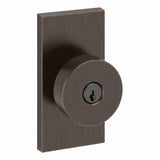 Baldwin Reserve Entry Contemporary Knob and Contemporary 5" Rose with 6AL Latch and Dual Strike Baldwin Reserve