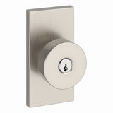 Baldwin Reserve Entry Contemporary Knob and Contemporary 5" Rose with 6AL Latch and Dual Strike Baldwin Reserve