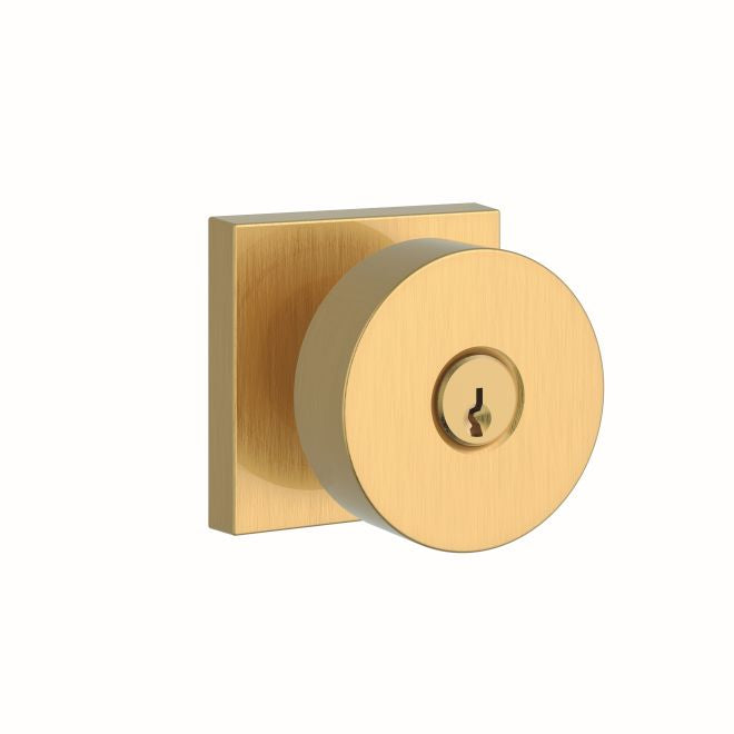 Baldwin Reserve Contemporary Knob Entry with 6AL Latch and Dual Strike Baldwin Reserve