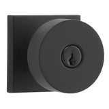 Baldwin Reserve Entry Contemporary Knob and Contemporary Square Rose with 6AL Latch and Dual Strike Baldwin Reserve