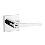 Baldwin Reserve Entry Square Lever and Contemporary Square Rose with 6AL Latch and Dual Strike Baldwin Reserve