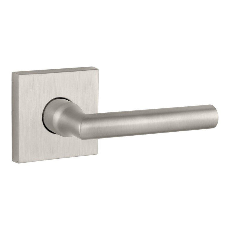 Baldwin Reserve Entry Tube Lever and Contemporary Square Rose with 6AL Latch and Dual Strike Baldwin Reserve