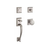 Baldwin Reserve Full Dummy Napa Handleset Round Knob and Traditional Square Rose Baldwin Reserve