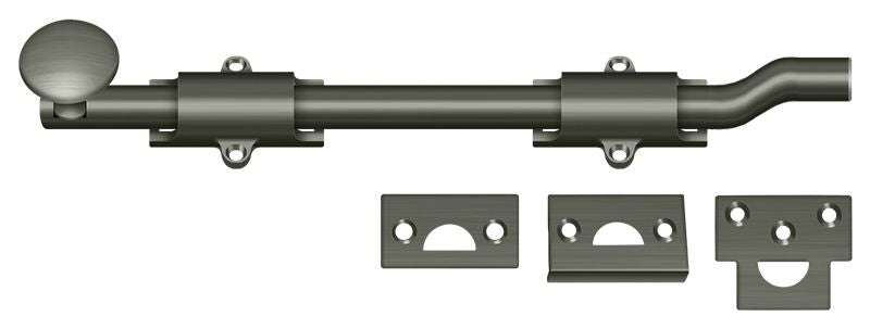 Deltana 10" Surface Bolt with Offset; Heavy Duty; Deltana