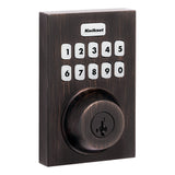 Kwikset Contemporary Home Connect Keypad Connected Smart Lock Deadbolt with Z-Wave 700 and SmartKey