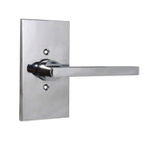 Baldwin Reserve Half Dummy Square Lever and Contemporary 5" Rose Baldwin Reserve