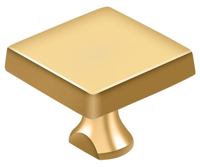 Deltana Solid Brass Square Knob For Heavy Duty Bolt; Deltana