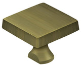 Deltana Solid Brass Square Knob For Heavy Duty Bolt; Deltana