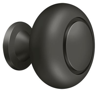 Deltana Cabinet Knob Round Groove; Deltana