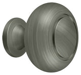 Deltana Cabinet Knob Round Groove; Deltana