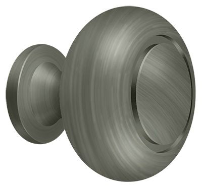 Deltana Cabinet Knob Round Groove; Deltana