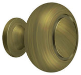 Deltana Cabinet Knob Round Groove; Deltana