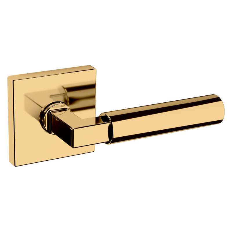 Baldwin L029 Preconfigured L029 Lever with R017 Rose Passage Lock with 2-3/8" Backset and Full Lip Strike Baldwin Estate