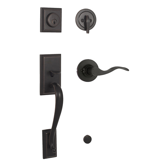 Weslock L2830-1X1FR2D Mercy Single Cylinder Handleset with  New Haven Lever Oil Rubbed Bronze Finish Weslock